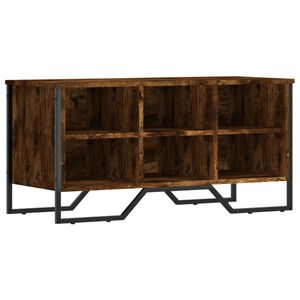 vidaXL Schoenenkast 90x38x45,5 cm bewerkt hout gerookt eikenkleurig