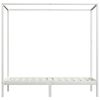 vidaXL Hemelbedframe met 2 lades massief grenenhout wit 100x200 cm