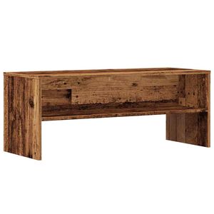 vidaXL Tv-meubel 100x40x40 cm bewerkt hout oud houtkleurig