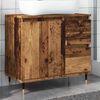 vidaXL Badkamerkast 65x33x60 cm bewerkt hout oud houtkleurig