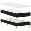 vidaXL Boxspringbed met matras met hoofdeinde Zwart 80 x 200 cm Stof