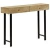 vidaXL Wandtafel 102x30x79 cm massief mangohout