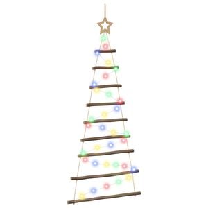vidaXL Hangende Kerstboom 120 cm 50 LED's Meerkleurig