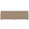 vidaXL Boxspring met matras kunstleer cappuccinokleurig 80x200 cm