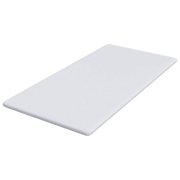 vidaXL matrastopper Wit 100 x 200 cm Jacquard Stof