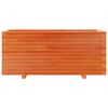 vidaXL Plantenbak 110x40x49,5 cm massief grenenhout wasbruin
