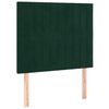 vidaXL Bedframe zonder matras 100x200 cm fluweel donkergroen