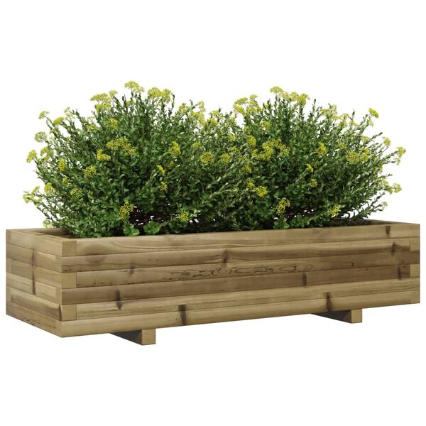 vidaXL Plantenbak 110x40x26,5 cm ge&iuml;mpregneerd grenenhout