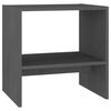 vidaXL Nachtkastje 40x30,5x40 cm massief grenenhout grijs