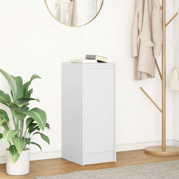 vidaXL Dressoir 29,5x34x76 cm spaanplaat wit