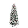 vidaXL Kunstkerstboom met 300 LED met standaard Wit 78 x 78 x 210 cm
