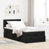 vidaXL Ottoman bed met matras en LED's 100x200 cm fluweel zwart