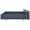 vidaXL Hemelbedframe met 4 lades massief grenenhout grijs 160x200 cm