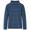 Kindershirt met lange mouwen 140 marineblauw
