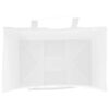 vidaXL Papieren zakken 50 st met hengsels 26x17x25 cm wit
