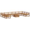 vidaXL Buiten bankenset 11 pcs Naturel Massief Acaciahout