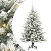 vidaXL Artificial Pre-lit Kerstboom met Ballenset Groen 120 cm