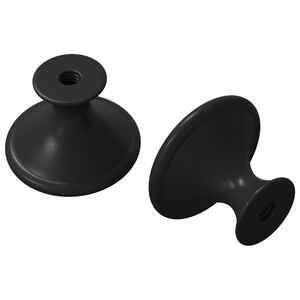 vidaXL Handvat 2 st Zwart &Oslash;30 mm Aluminium
