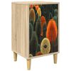 vidaXL Nachtkastje ZAANDAM Sonoma Eiken 36 x 33 x 60 cm Bewerkt hout
