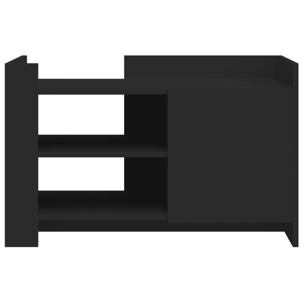 vidaXL Salontafel 80x50x50 cm bewerkt hout zwart