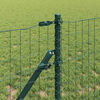 vidaXL Hek met Paal Groen 0,6 x 50 m Staal en PVC