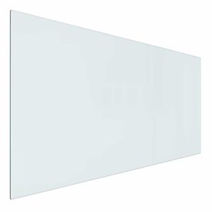 vidaXL Vuurplaats Glazen Plaat Doorzichtig 100 x 50 cm Glas