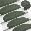 vidaXL Trapmatten Zelfklevend 30 stuks 65x21x4 cm Groen Halfrond Groot