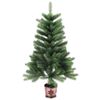 vidaXL Kerstboom met 150 LED met standaard Groen 90 cm PE