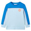Kindertrui 104 felblauw en lichtblauw