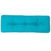 vidaXL Palletkussen 120x40x12 cm stof turquoise