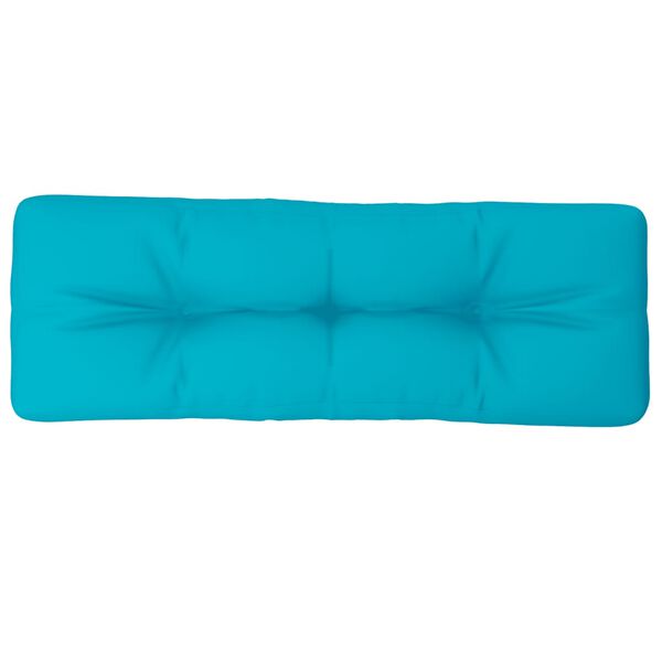vidaXL Palletkussen 120x40x12 cm stof turquoise