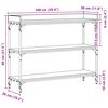 vidaXL Console Tafel Oud hout 100 x 30 x 80 cm Gelaagd hout en metaal