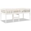 vidaXL Kinderbed zonder matras massief grenenhout wit 90x190 cm