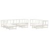 vidaXL 11-delige Loungeset massief grenenhout wit