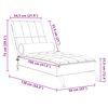 vidaXL Massage chaise longue met bolster stof donkergrijs
