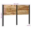 vidaXL Hoofdeinde 160 cm massief hout mango en ijzer