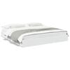 vidaXL Bedframe met lades bewerkt hout wit 180x200 cm