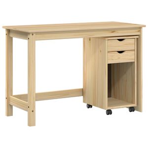 vidaXL Bureau Kas Set 2 st Bruin Massief grenenhout
