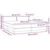 vidaXL Boxspring met matras fluweel roze 180x210 cm