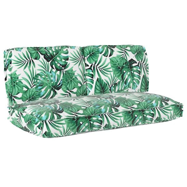 vidaXL Kussen Set Blad 3 pcs Bladpatroon Oxford Stof