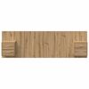 vidaXL Hoofdbord Met Kast met lade 3 pcs Artisan Eiken Bewerkt hout