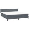 vidaXL Boxspringbed met matrassen 180x220 cm fluweel donkergrijs