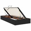 vidaXL Opbergbed met matras met matras Zwart 90 x 200 cm Bewerkt hout