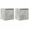 vidaXL Nachtkastjes 2 st wandgemonteerd 38x34x40 cm betongrijs