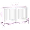 vidaXL Radiatorombouw 153x19x84 cm massief grenenhout