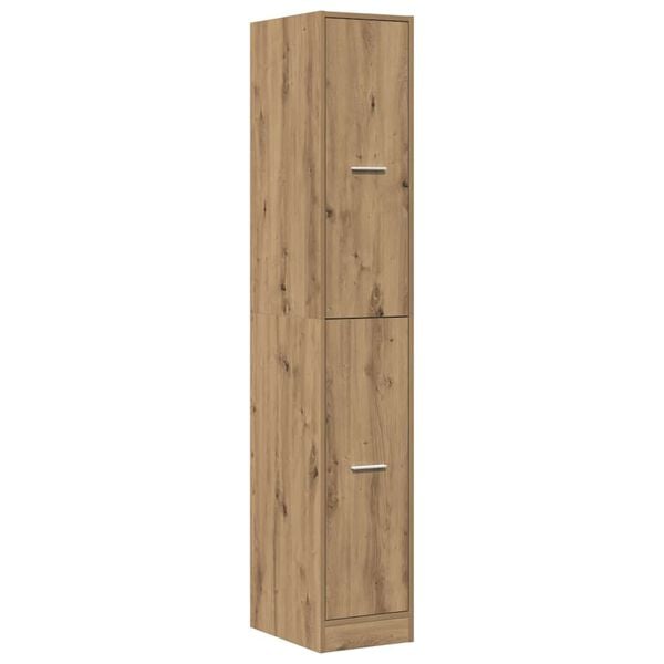 vidaXL Apothekerskast 30x41x174,5 cm bewerkt hout artisanaal eiken
