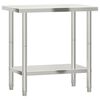 vidaXL Keukenwerktafel 82,5x55x85 cm roestvrij staal