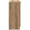 vidaXL Dressoir 90,5x30x70 cm bewerkt hout artisanaal eikenkleur
