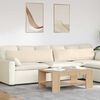 vidaXL Sofa Kussens 2 stuks Beige 145 x 40 cm Stof