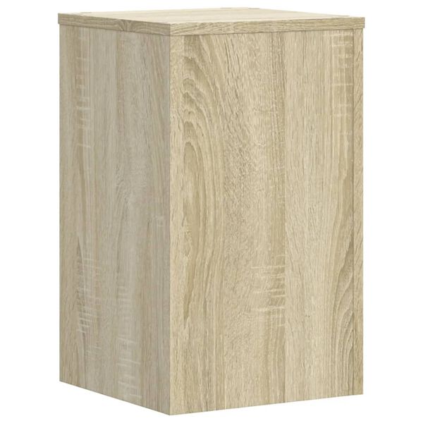 vidaXL Plantenstandaards 2 st 30x30x50 cm bewerkt hout sonoma eiken